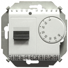 Терморегулятор для теплого пола с датчиком, 16А, 230В, 3600Вт, 5-40град, IP20 (белый)