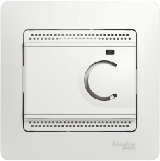 Термостат Glossa электронный для теплого пола с датчиком, 10A (белый)