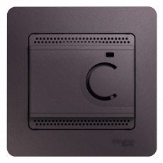 Термостат Glossa электронный для теплого пола с датчиком, 10A (сиреневый туман)