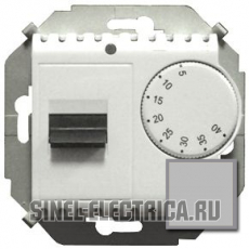Терморегулятор для теплого пола с датчиком, 16А, 230В, 3600Вт, 5-40град, IP20 (алюминий)