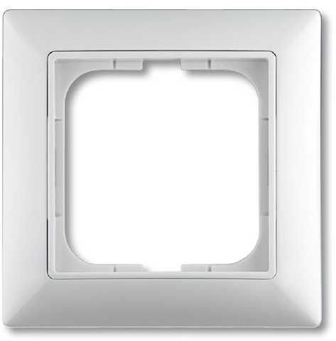 Рамка 1-постовая ABB Basic55 альпийский белый Рамка 1-постовая ABB Basic55 альпийский белый
