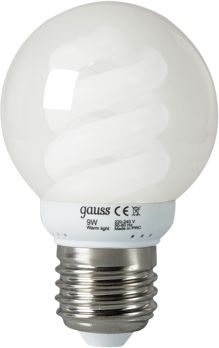 Люминесцентная лампа GLOBE 220-240V 9W 2700K E27