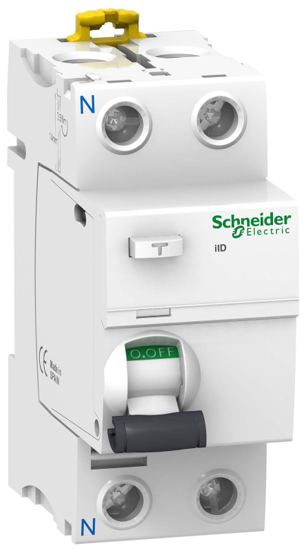 УЗО Schneider Electric iID 2П 16A 10МA A УЗО Schneider Electric iID 2П 16A 10МA A