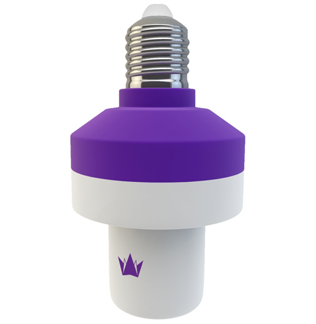 Патрон Dimm Bulb для ламп E27 с удаленным управлением и функцией затемнения (белый) Патрон Dimm Bulb для ламп E27 с удаленным управлением и функцией затемнения (белый)