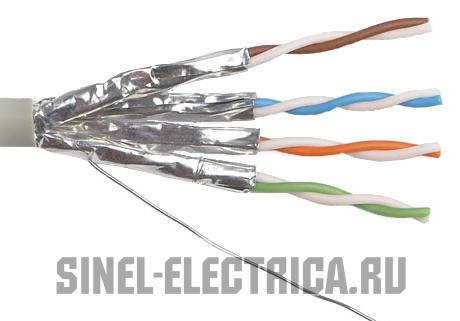 Кабель FTP 4PR 23AWG CAT6 305м REXANT Кабель FTP 4PR 23AWG CAT6 305м REXANT
