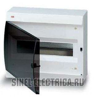 UNIBOX бокс настенный 12М прозр.дверь белый (с клемм) UNIBOX бокс настенный 12М прозр.дверь белый (с клемм)