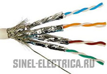 Кабель SFTP 4PR 24AWG CAT5e 305м REXANT Кабель SFTP 4PR 24AWG CAT5e 305м REXANT