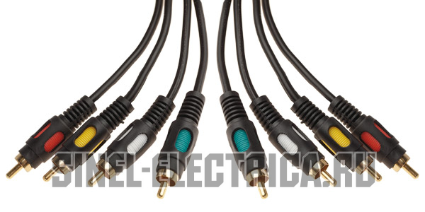 Шнур 4RCA Plug - 4RCA Plug 1.5М (GOLD) REXANT Шнур 4RCA Plug - 4RCA Plug 1.5М (GOLD) REXANT