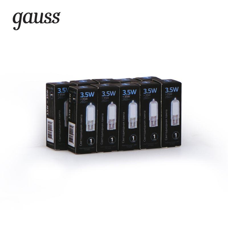  Gauss LED G4 AC220-240V 3.5W 4100K Glass 1/10/200