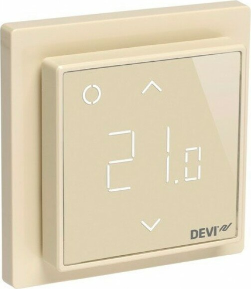 Терморегулятор DEVIreg Smart интеллектуальный с Wi-Fi, 16А (слоновая кость)