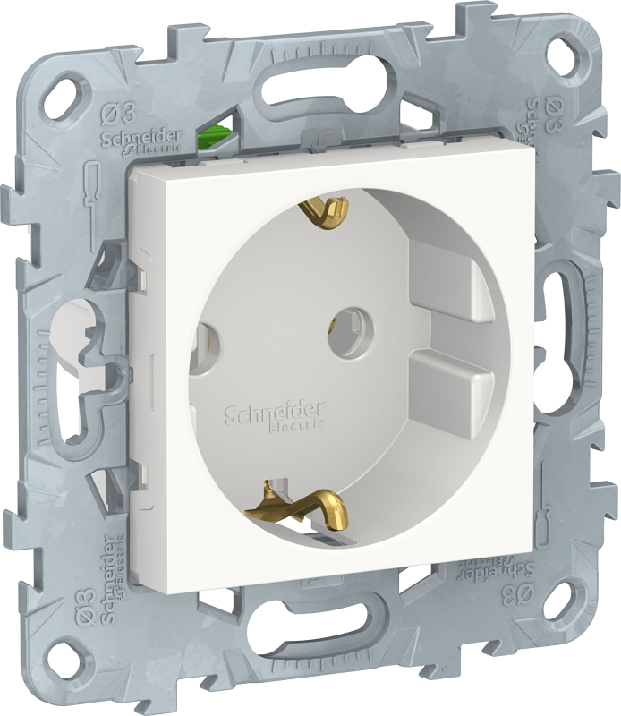 Розетка электрическая Schneider Unica New (белый) Розетка электрическая Schneider Unica New (белый)
