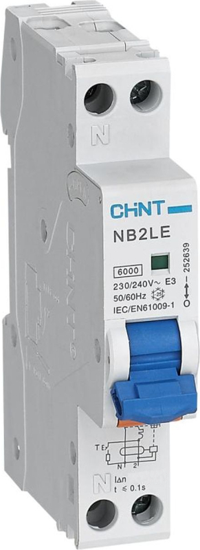   () Chint NB2LE - 1P+N 16A (AC) 30 mA  C 6 kA 1M