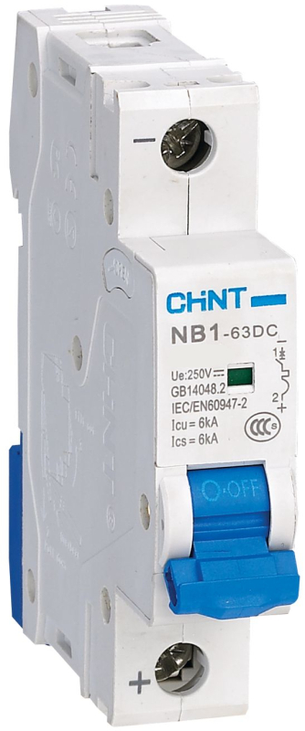   Chint NB1-63DC - 1P 63A ( C) 6 kA 1M 250 
