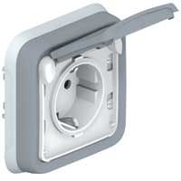 Розетка электрическая Legrand Plexo (серый) Розетка электрическая Legrand Plexo (серый)