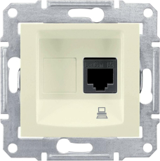 Компьютерная розетка Sedna (RJ45) 5e, неэкранированная UTP (бежевый) Компьютерная розетка Sedna (RJ45) 5e, неэкранированная UTP (бежевый)