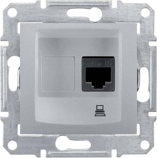 Компьютерная розетка Sedna (RJ45) 5e, неэкранированная UTP (алюминий) Компьютерная розетка Sedna (RJ45) 5e, неэкранированная UTP (алюминий)